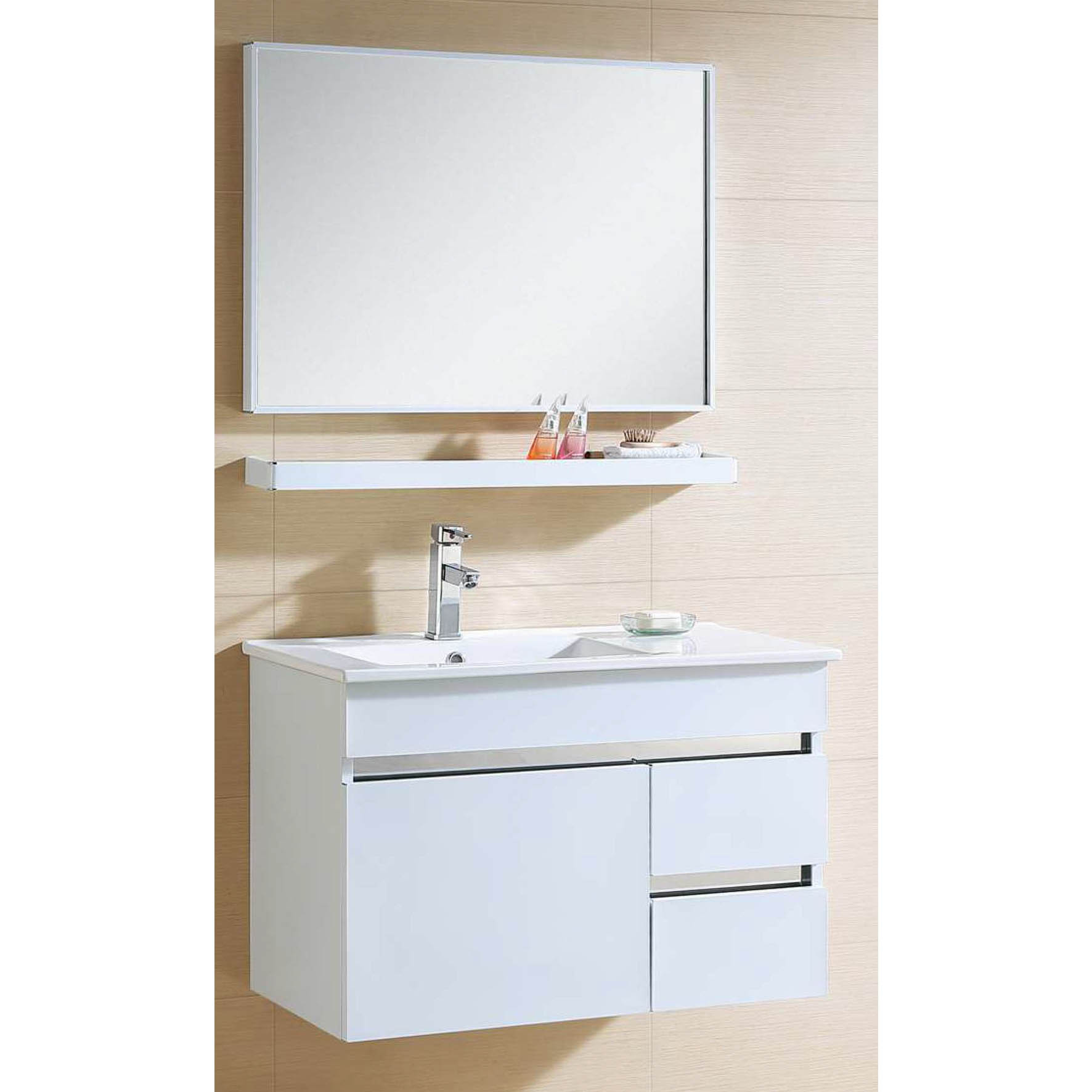Zaffiro – Stainless Steel Vanity Cabinet with Built-In Basin – PHT-8186W-80