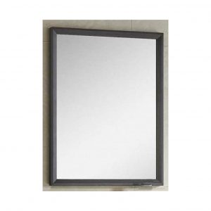 Zaffiro : Stainless Steel Framed Mirror (Dark Wood) – PHT-8260A-60-M