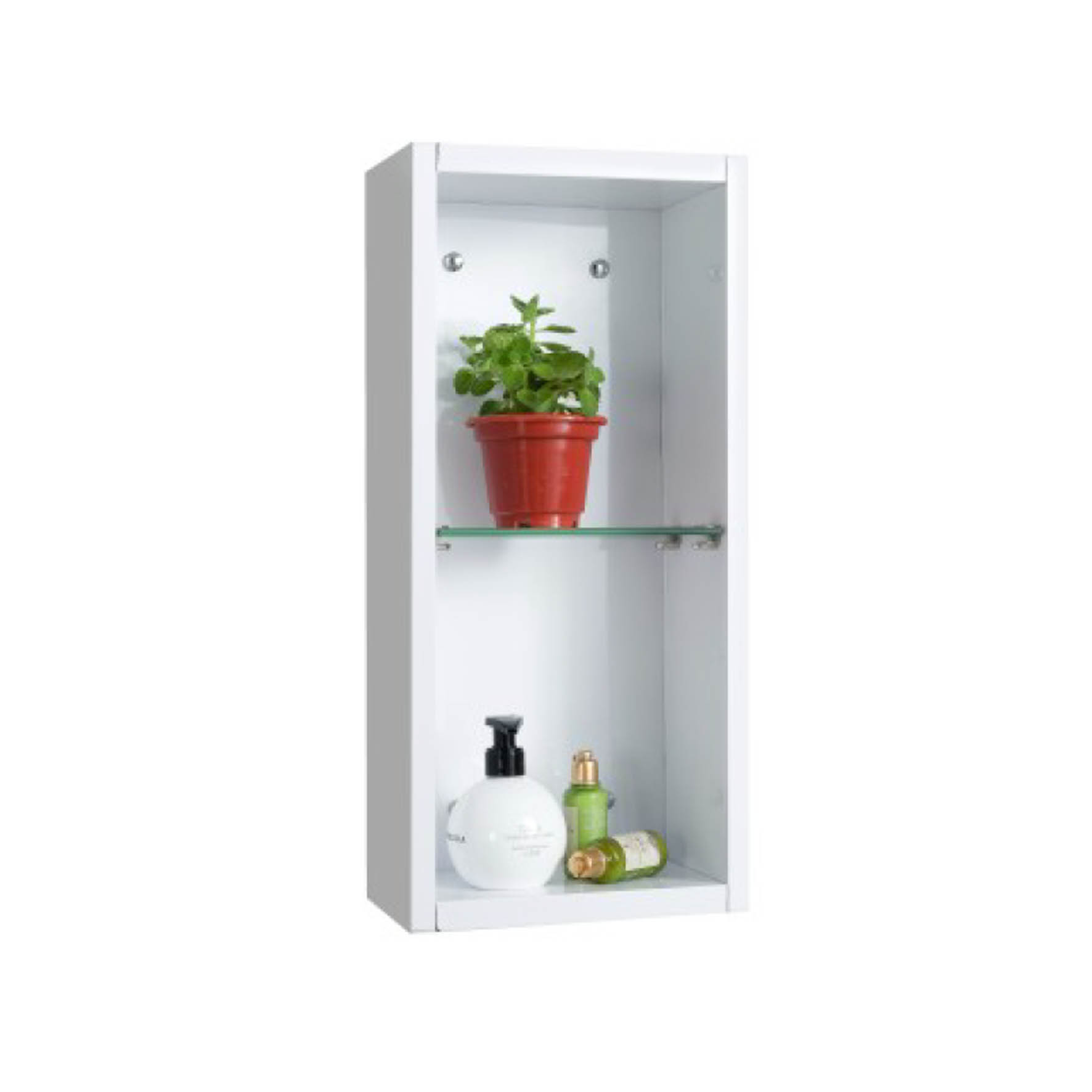 Rubine : Stainless Steel Wall Shelf (White) – RBS-4052-2-WH