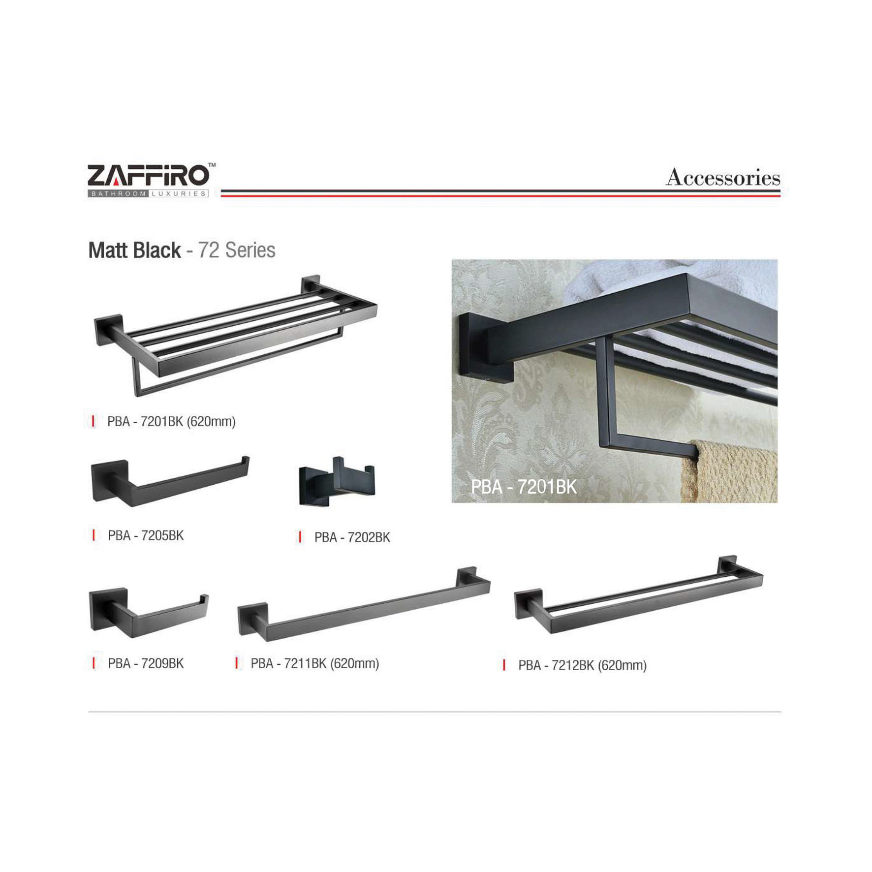 Zaffiro : 75 Series – Matt Black (304 SS Material)