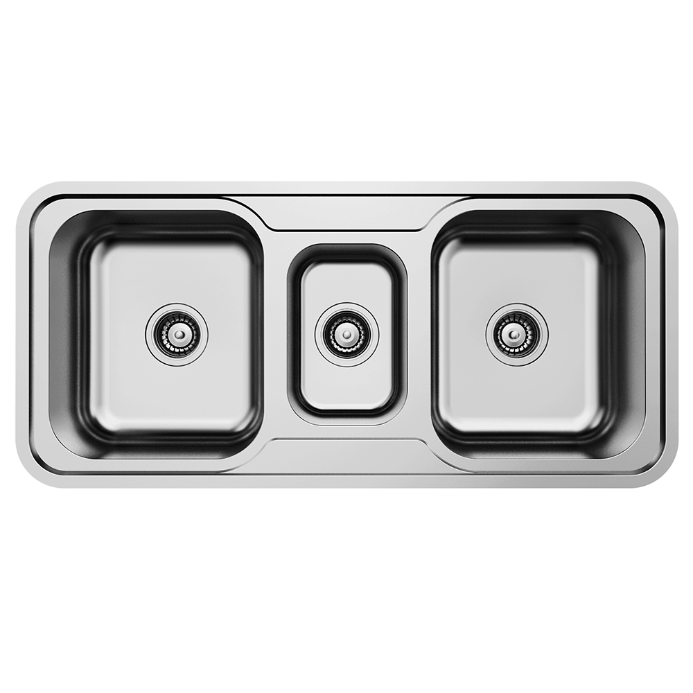 Rubine – 2½ Bowls Stainless Steel Sink – DUX-670