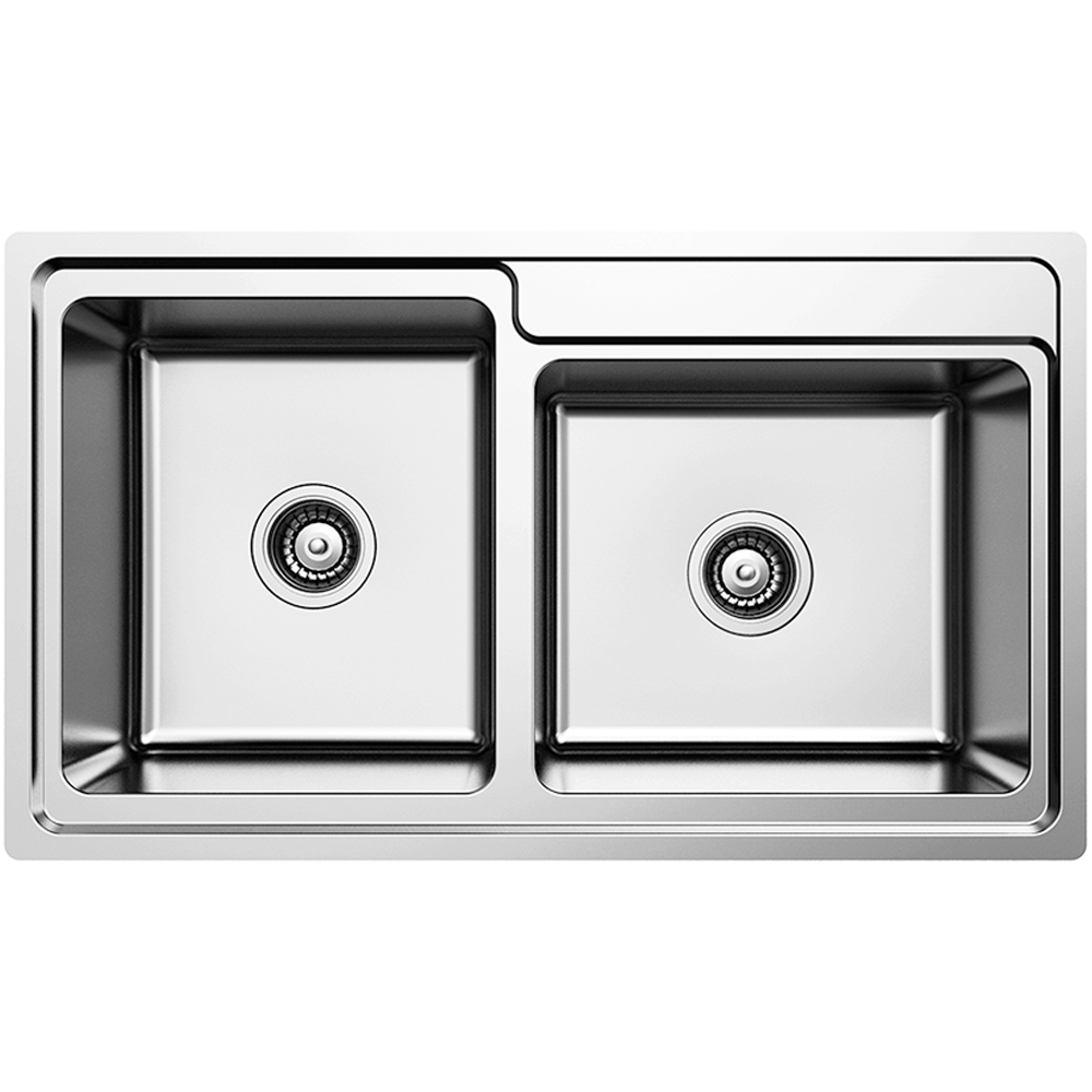 Rubine – 1¾ Bowls Stainless Steel Sink – CLX-860-86