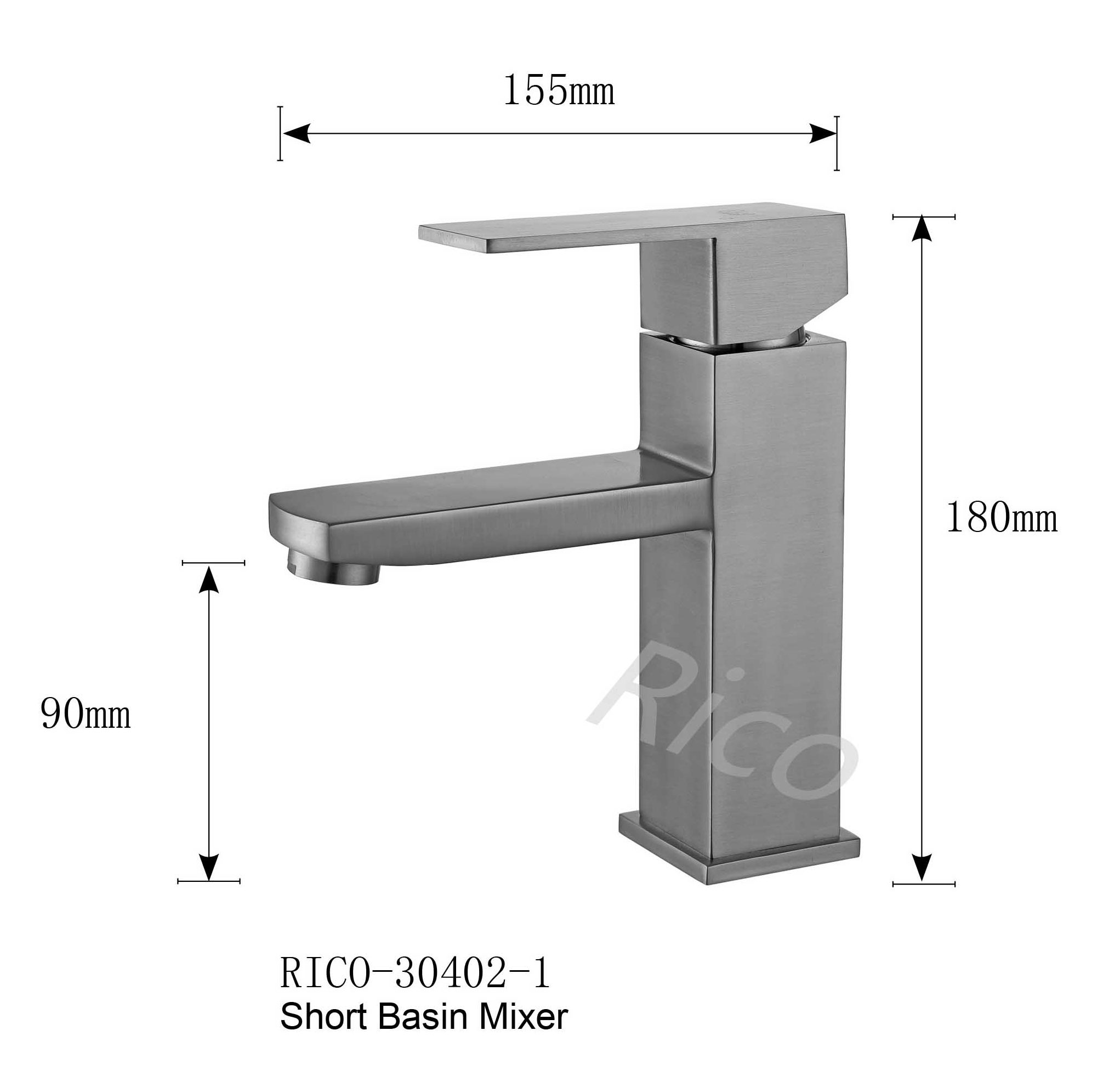 Rico : Stainless Steel Basin Mixer – RICO-30402-1