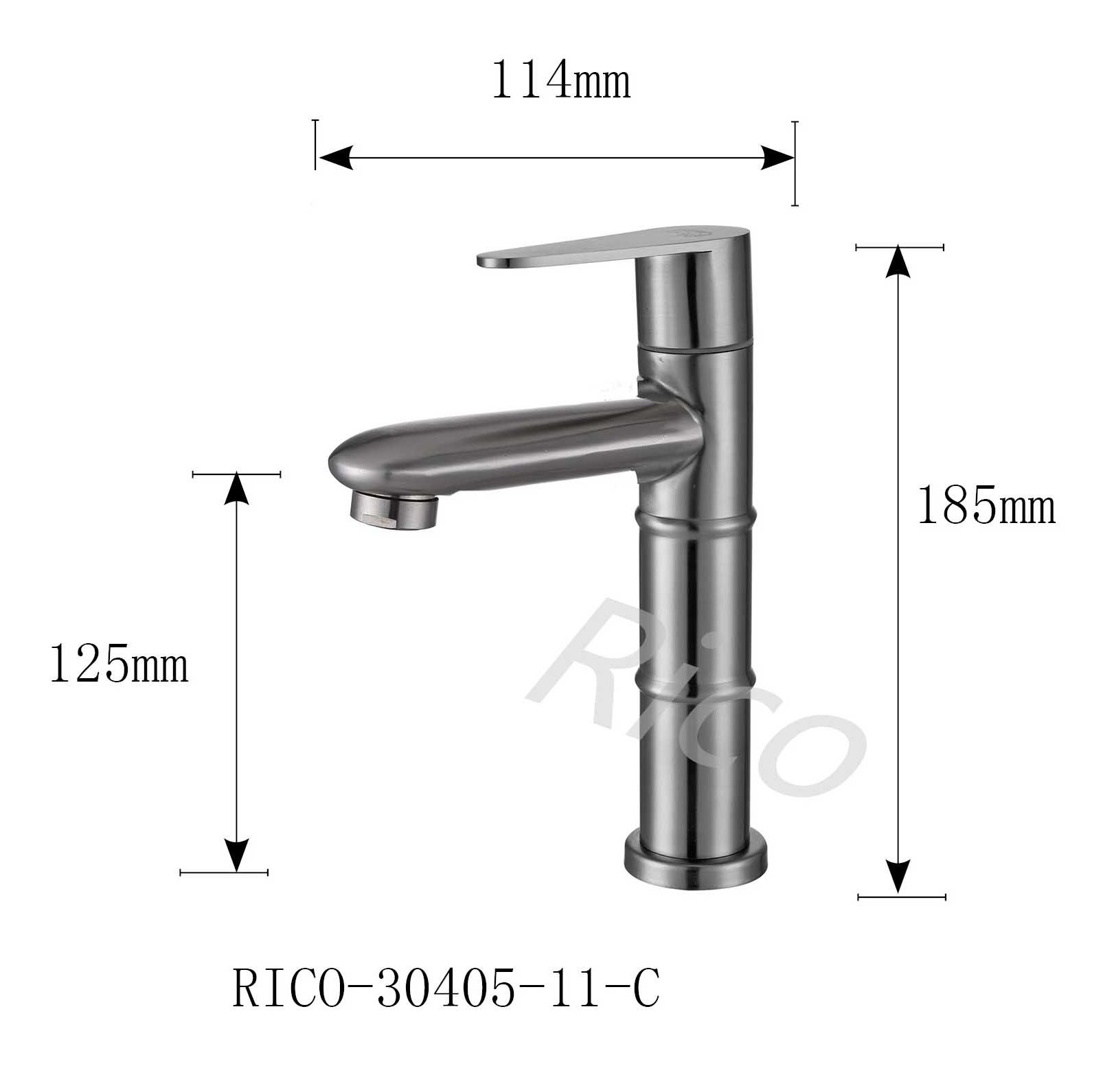 Rico : Stainless Steel Basin Cold Tap – RICO-30405-11-C