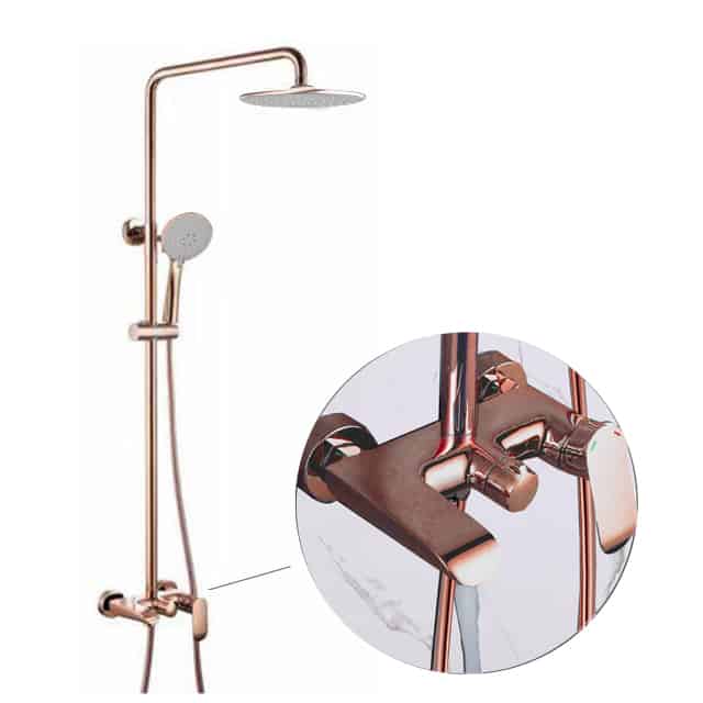 Zaffiro – Rain Shower Set – PRS-1108.77RG (Rose Gold)